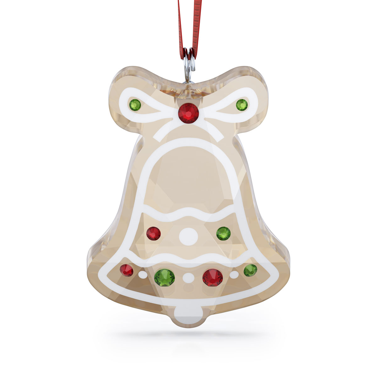 Swarovski 2024 Holiday Cheers Gingerbread Bell Ornament